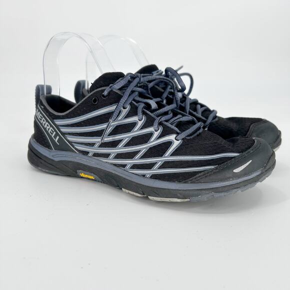 Merrell Bare Access Arc 3 Running Vibram Sneaker Black Silver J06302 Womens 6.5 - Picture 3 of 11